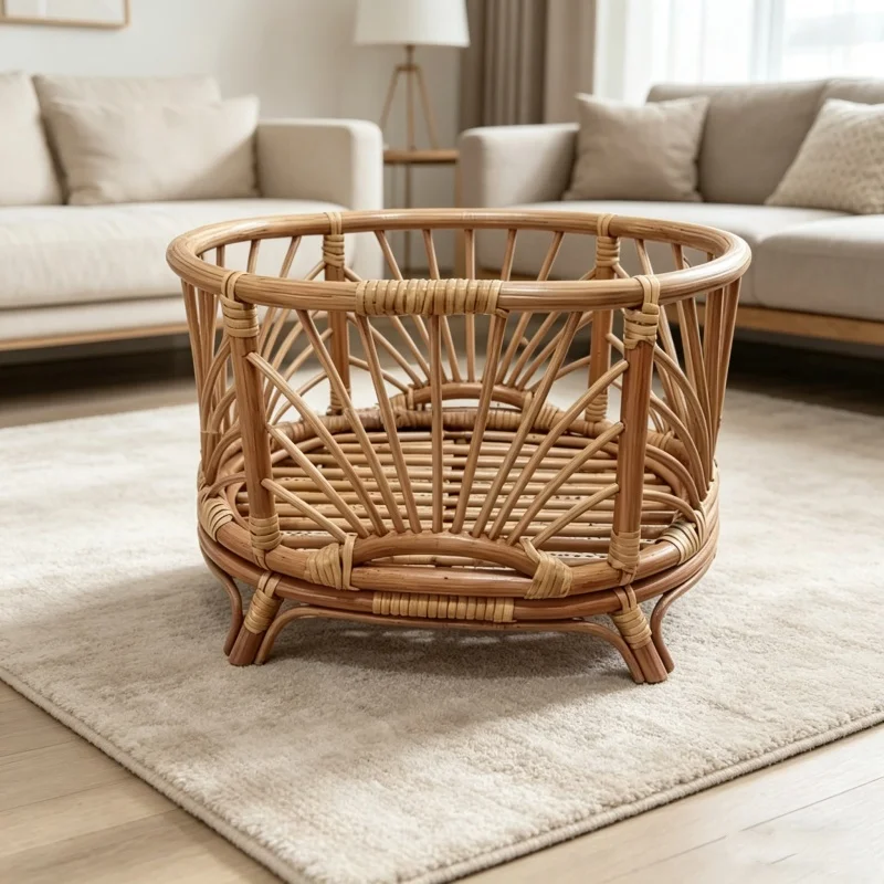 Home Decor Rattan - Unisex Infant Photo Props Retro Rattan