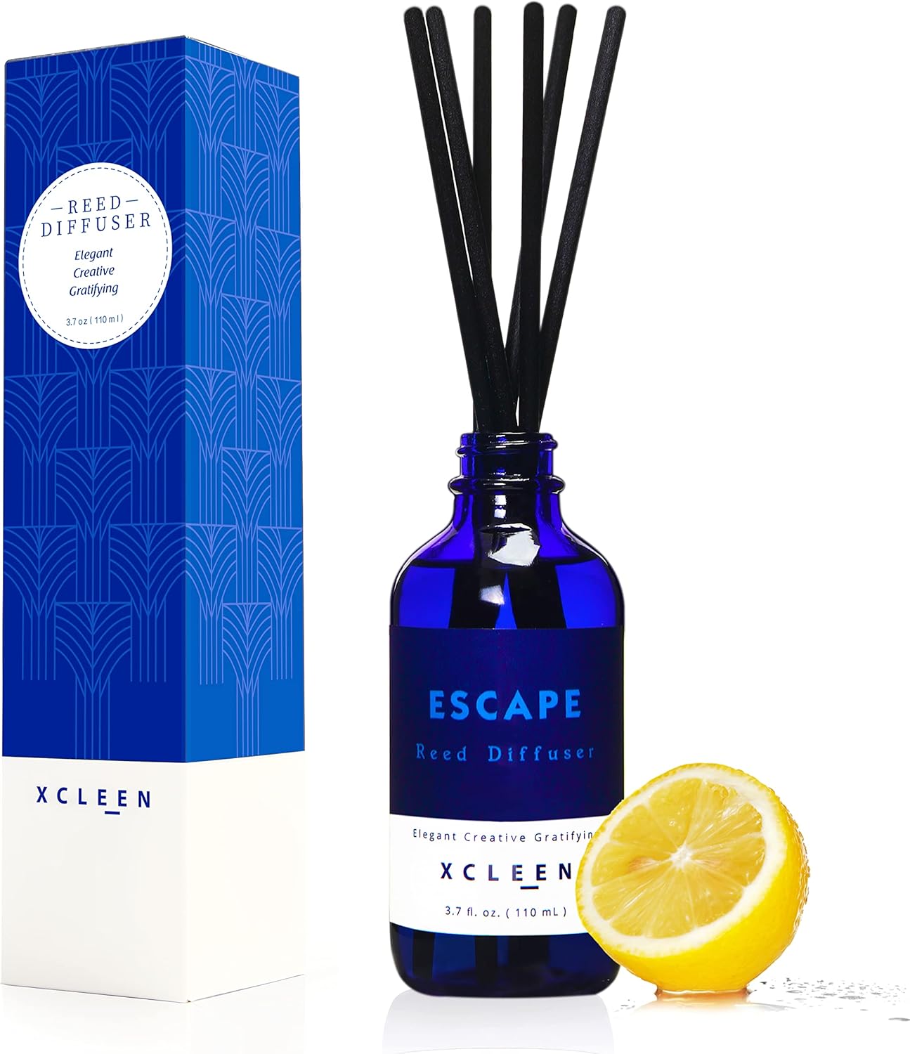 Home Decor Rattan - Reed Diffuser Set 3.7oz, Home Fragrance