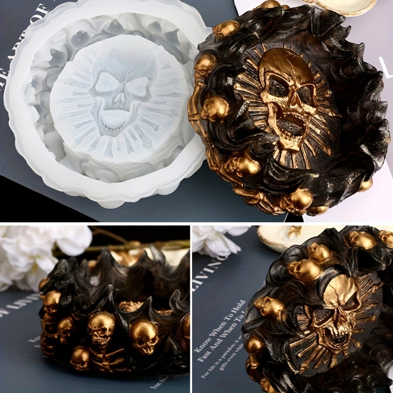 Home Decor Manufacturers - Ashtray mold, skull DIY craft gift
