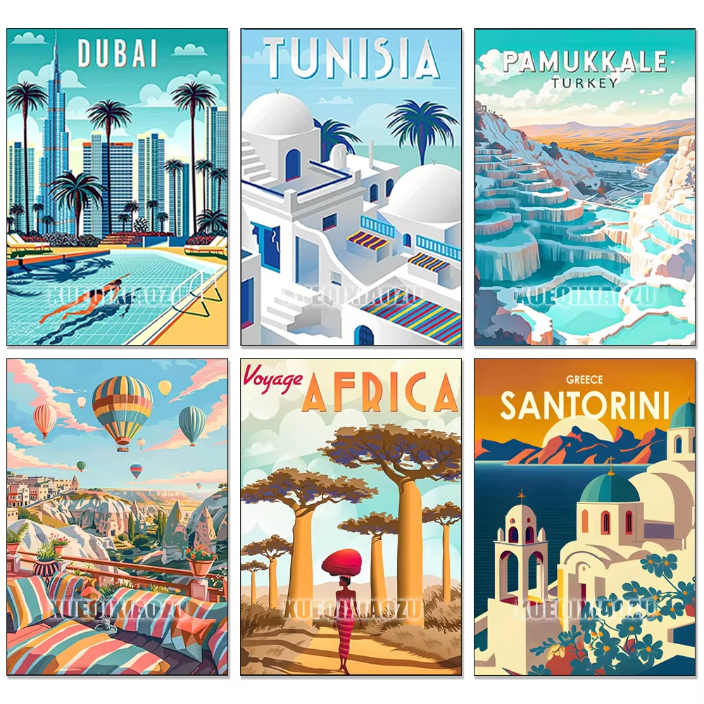 Home Decor Dubai - City Landscape Diamond Painting Kit Turkey