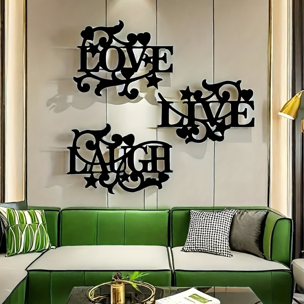 Home Decor Gothic - Elegant Gothic Font LOVE LIVE LAUGH