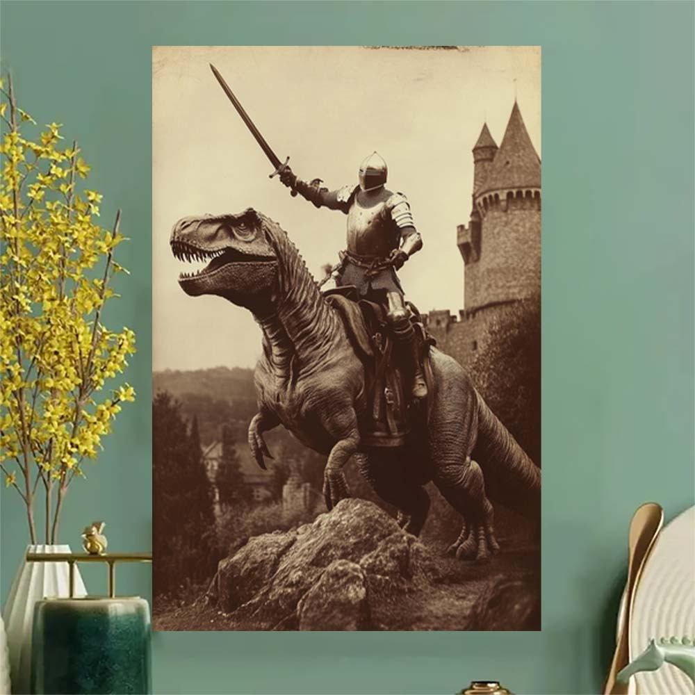 1pc Dinosaur Knight Art Gothic – обзор и цена Home Decor Gothic