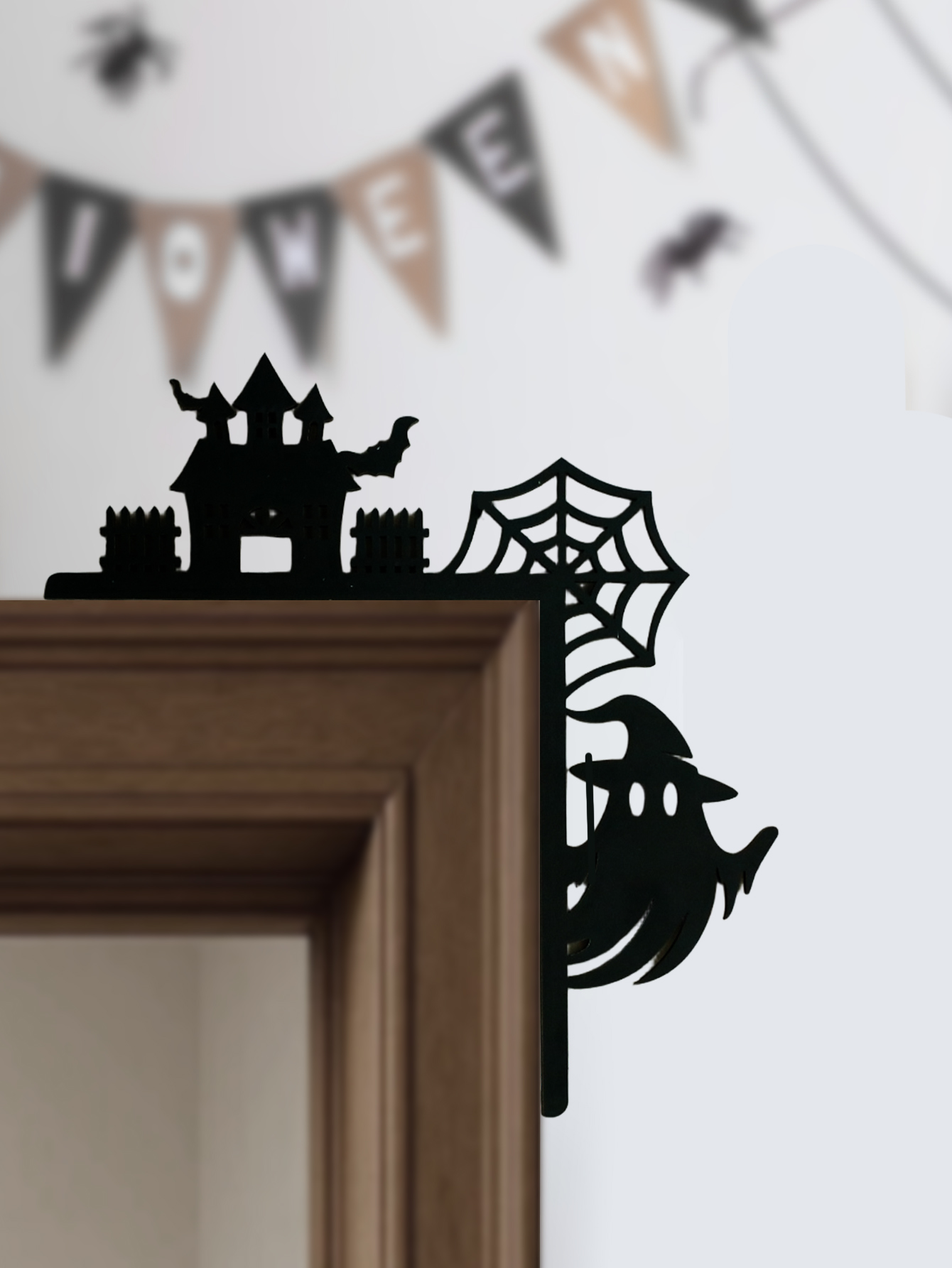 Wooden Halloween Door Corner D – обзор и цена Home Decor Gothic