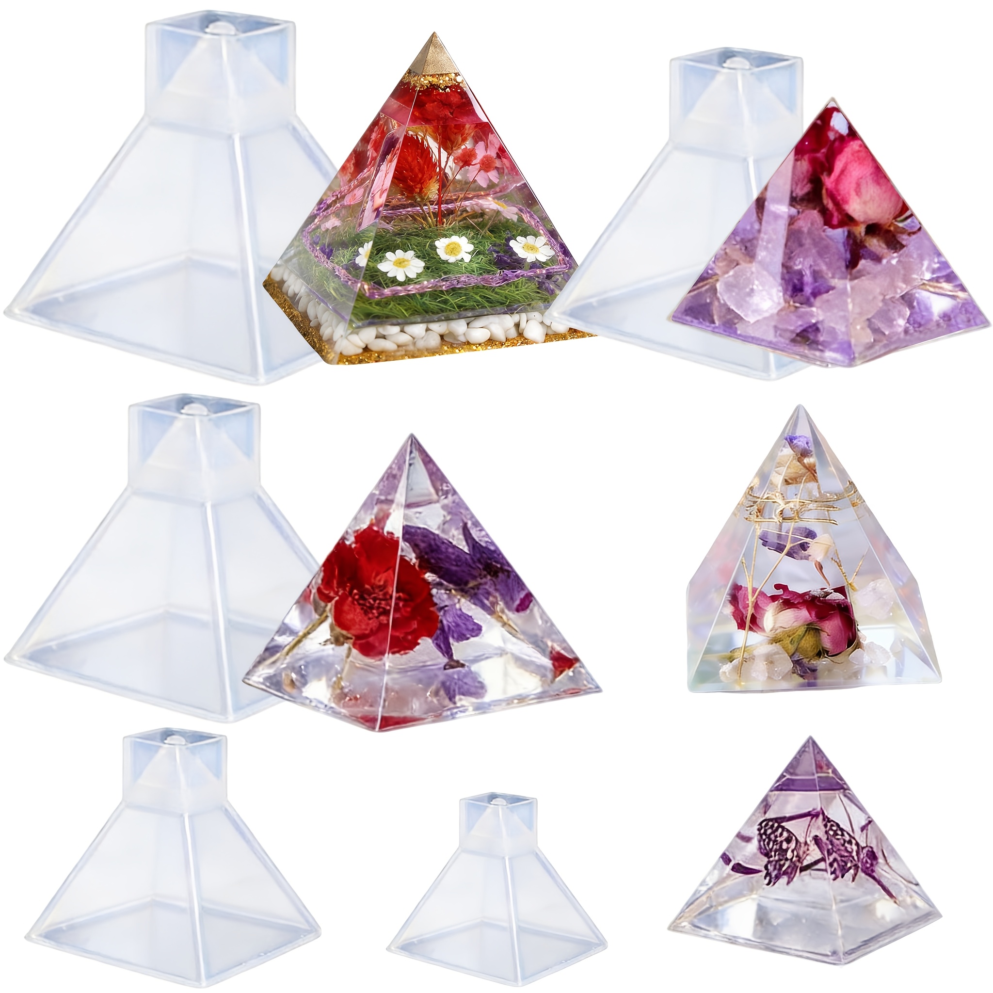 5pc- Pyramid resin molds of va – обзор и цена Home Decor Manufacturers