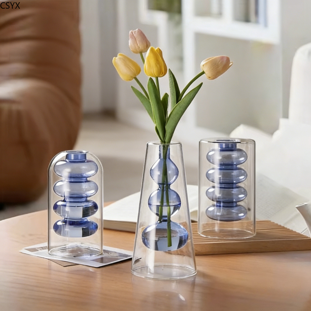 Creative Nordic Colorful Doubl – обзор и цена Glass Vase Nordic