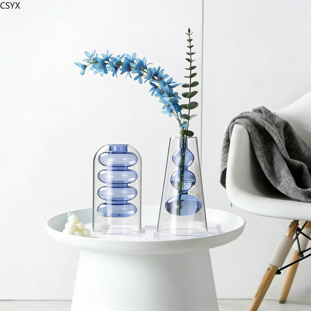 Creative Nordic Colorful Doubl – обзор и цена Glass Vase Nordic