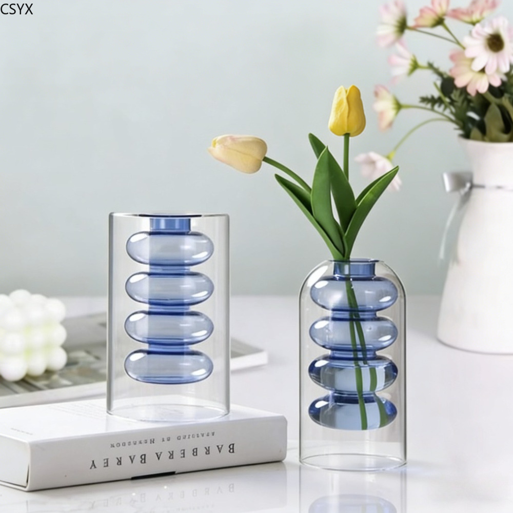 Creative Nordic Colorful Doubl – обзор и цена Glass Vase Nordic