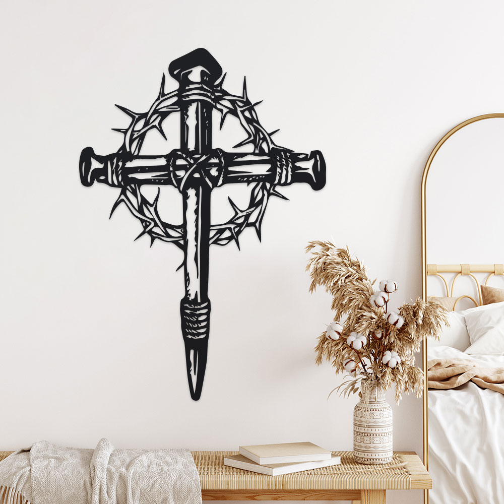 Gothic Metal Cross Wall Art wi – обзор и цена Home Decor Gothic