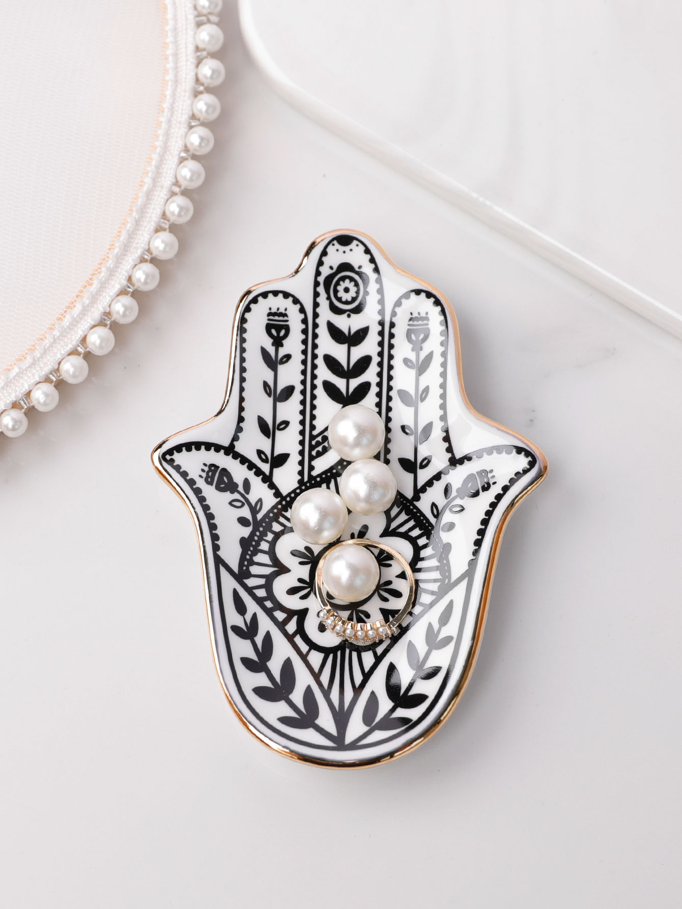Ceramic Hand Trinket Dish, Sma – обзор и цена Ceramic Trinket Dish