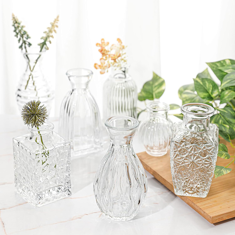 Nordic Embossed Transparent Gl – обзор и цена Glass Vase Nordic