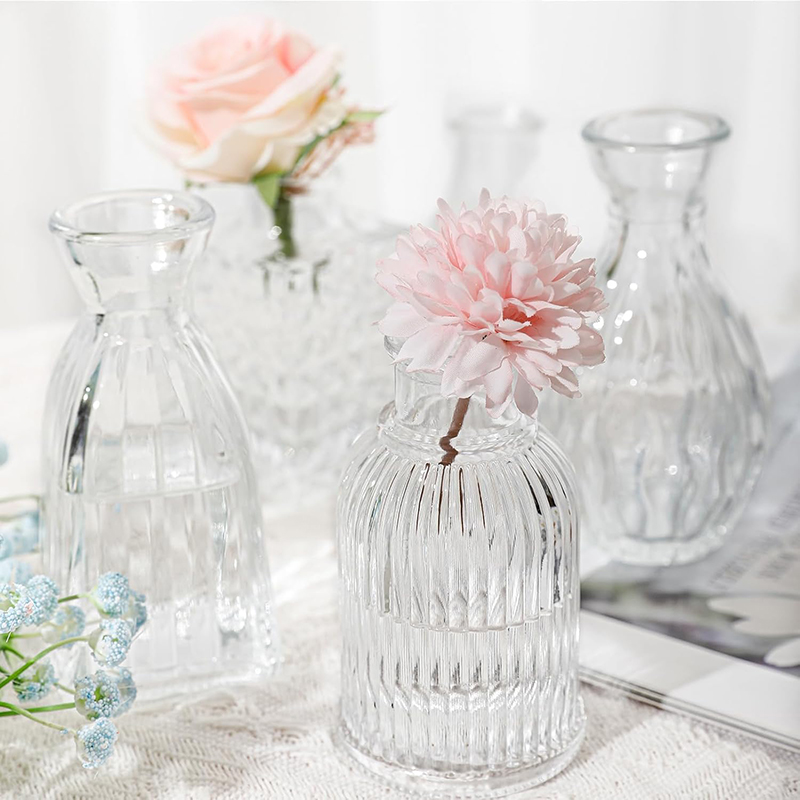 Nordic Embossed Transparent Gl – обзор и цена Glass Vase Nordic