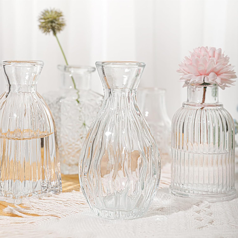Nordic Embossed Transparent Gl – обзор и цена Glass Vase Nordic