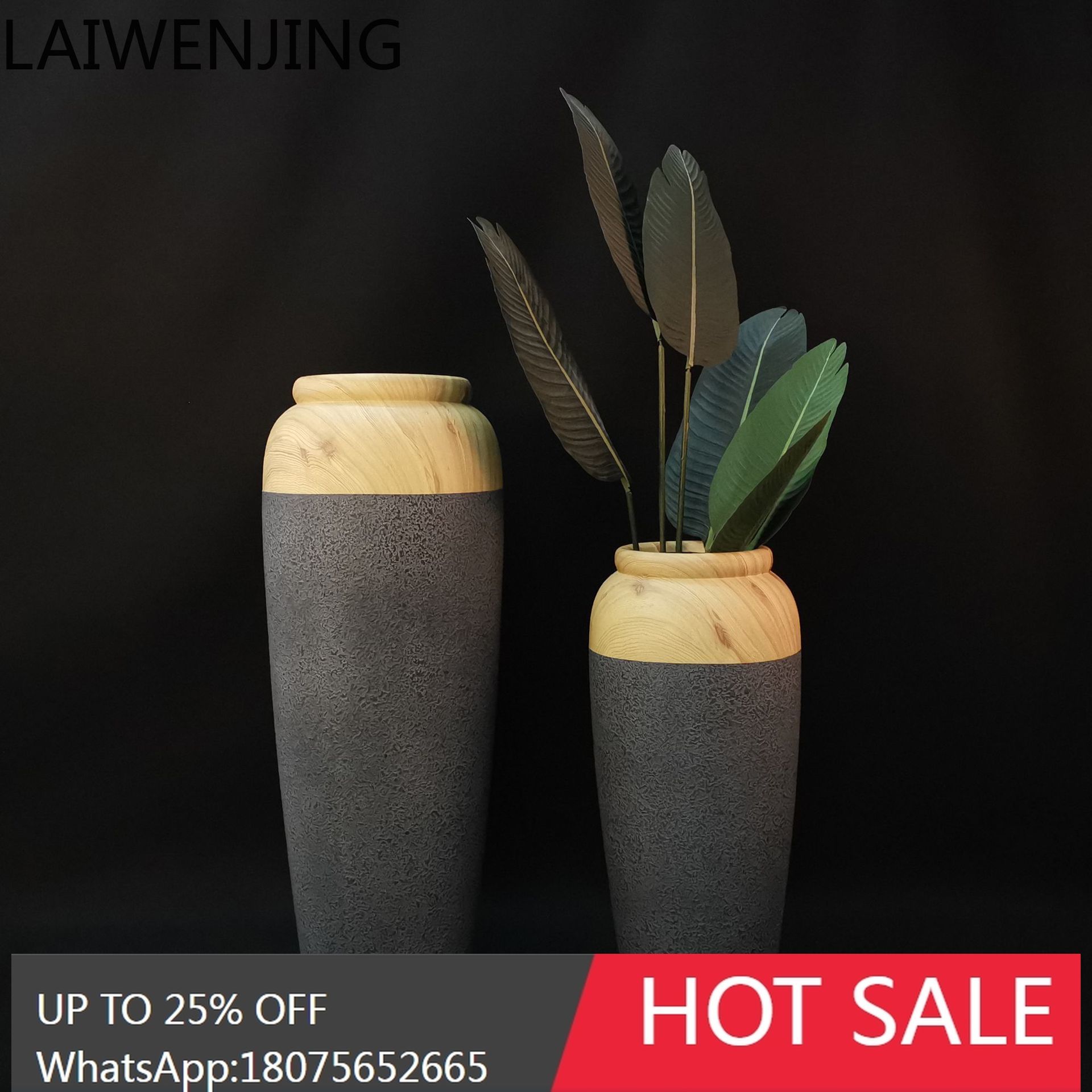 HLZ Nordic Wood Grain Stone Pa – обзор и цена Glass Vase Nordic