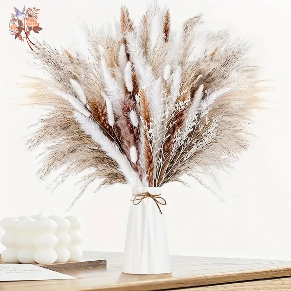 60 Pieces Dried Pampas Grass F – обзор и цена Dried Flower Bouquet