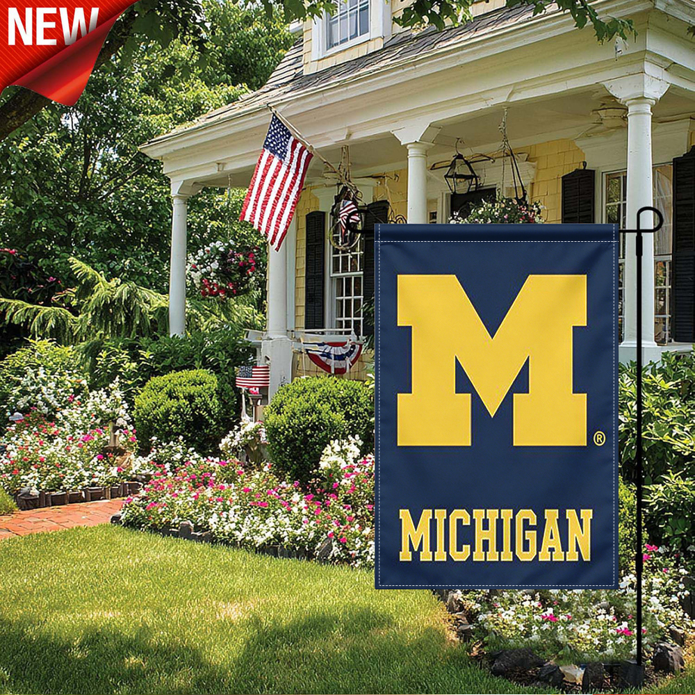 1PC, Michigan Wolverines Garde – обзор и цена Home Decor Logo