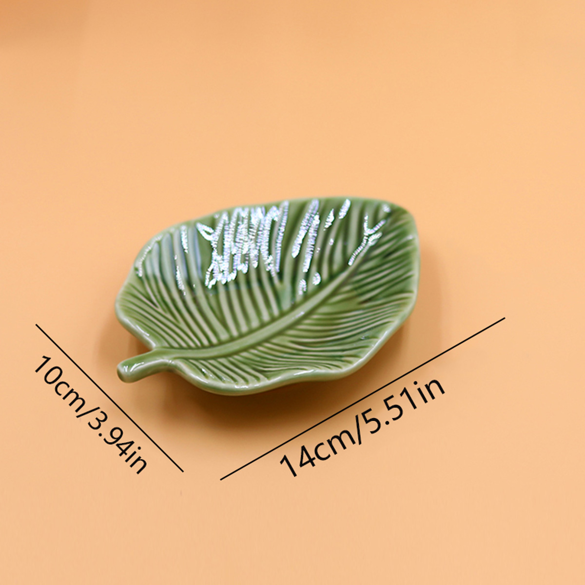 1Pcs Leaf-Shaped Jewelry Organ – обзор и цена Ceramic Trinket Dish