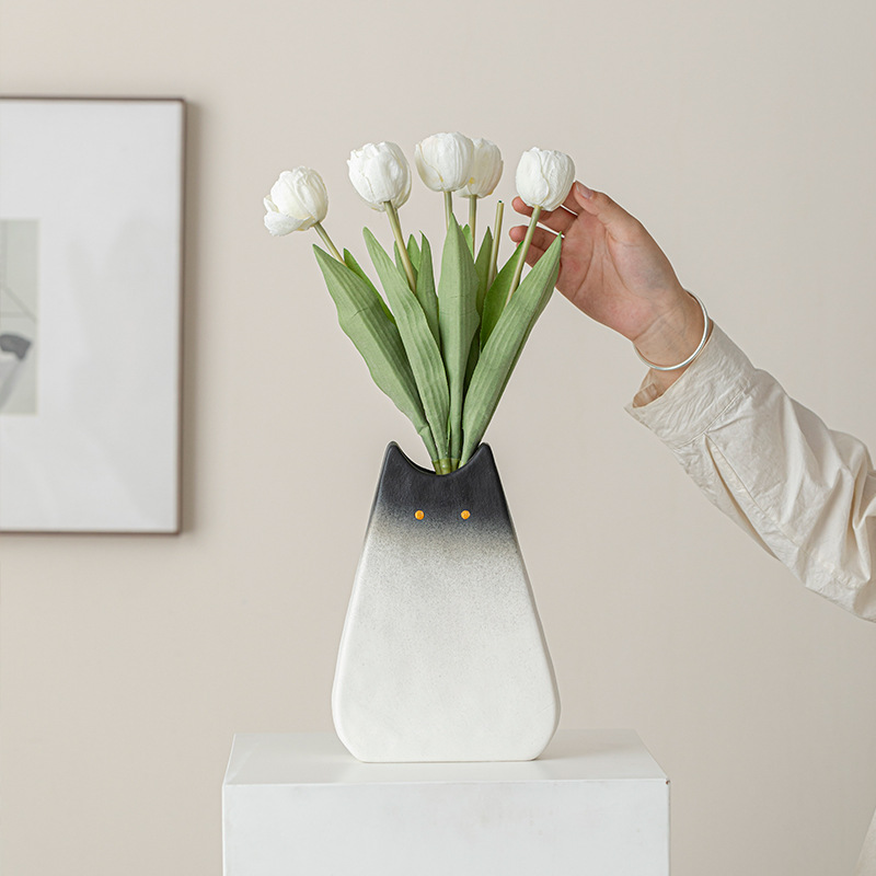 Cute cat-like ceramic vase, No – обзор и цена Glass Vase Nordic
