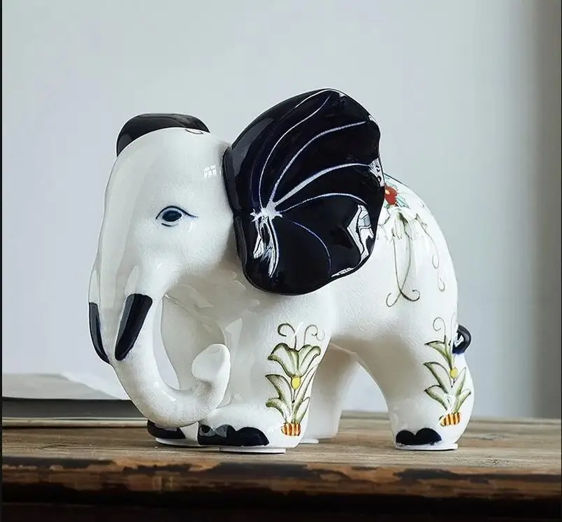 Blue and White Elephant Orname – обзор и цена Home Decor Modern Organic