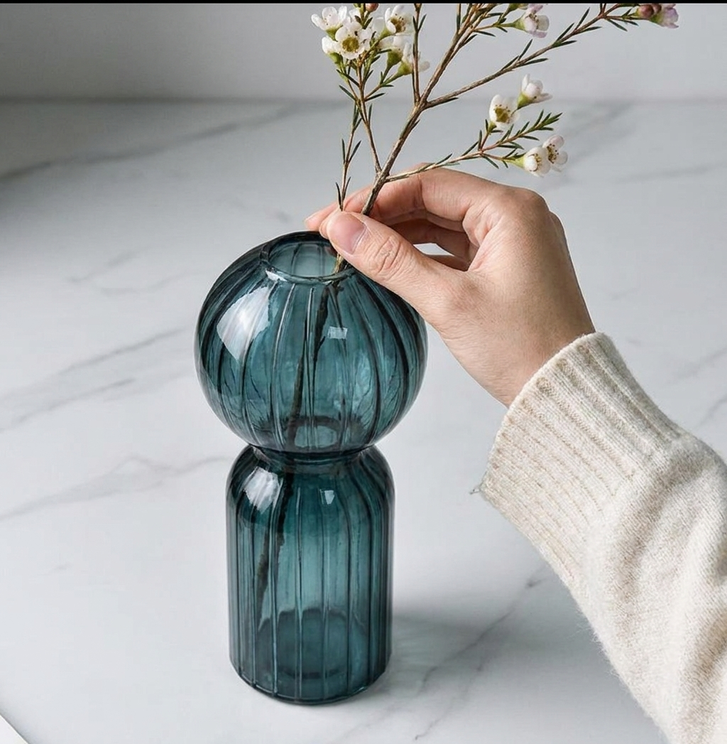 Nordic Striped Color Bubble Gl – обзор и цена Glass Vase Nordic
