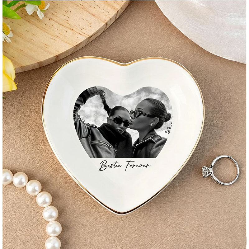 Personalised Bestie Photo Trin – обзор и цена Ceramic Trinket Dish