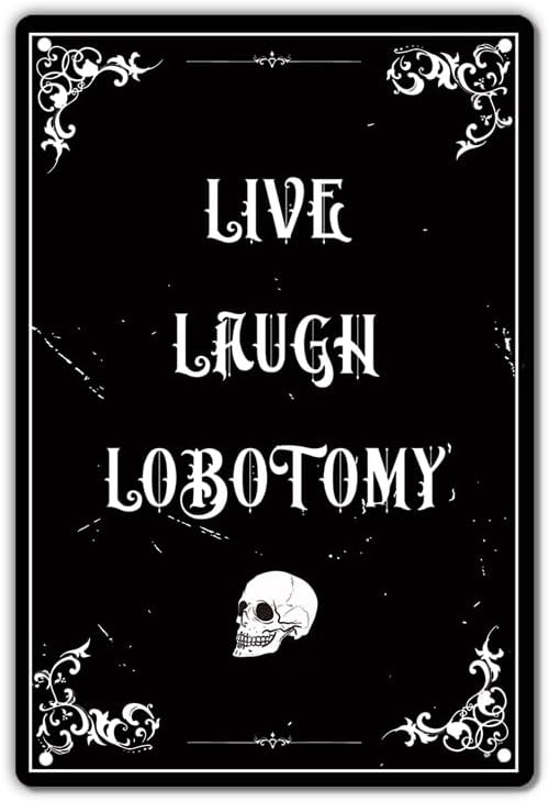 Gothic Tin Sign Live, Laugh, L – обзор и цена Home Decor Gothic