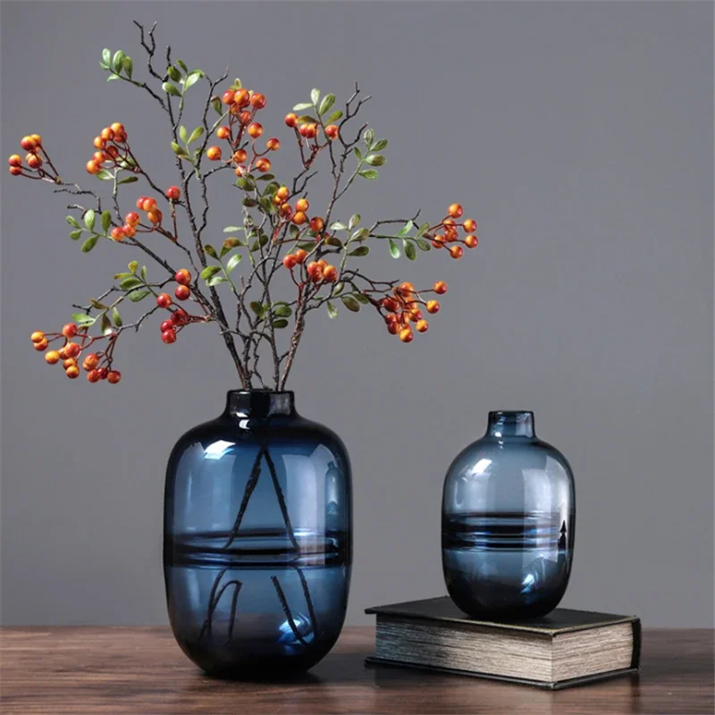 Minimalist Blue Black Glass Va – обзор и цена Glass Vase Nordic