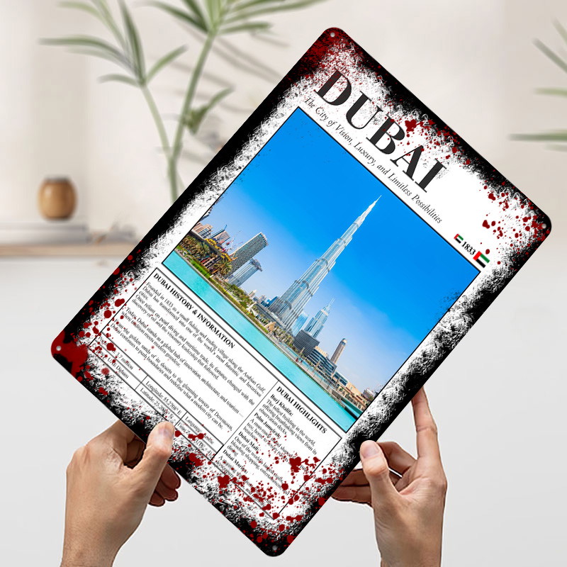 Dubai Cityscape Travel Printed – обзор и цена Home Decor Dubai