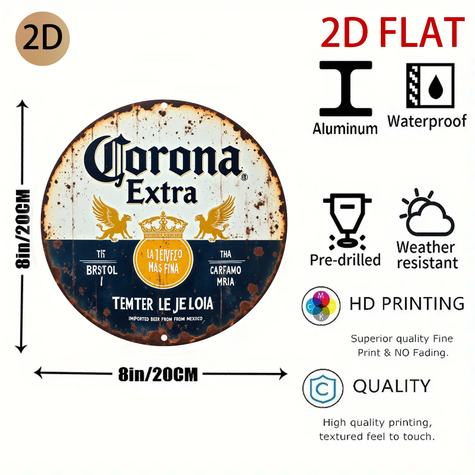 2D Flat, Vintage Corona Extra  – обзор и цена Home Decor Logo