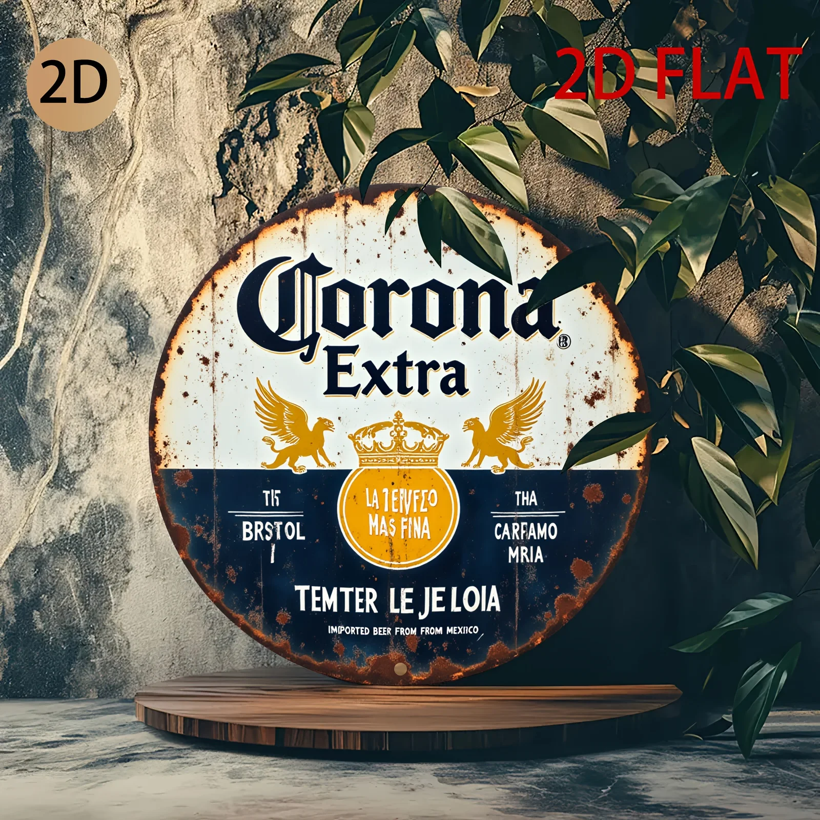 2D Flat, Vintage Corona Extra  – обзор и цена Home Decor Logo