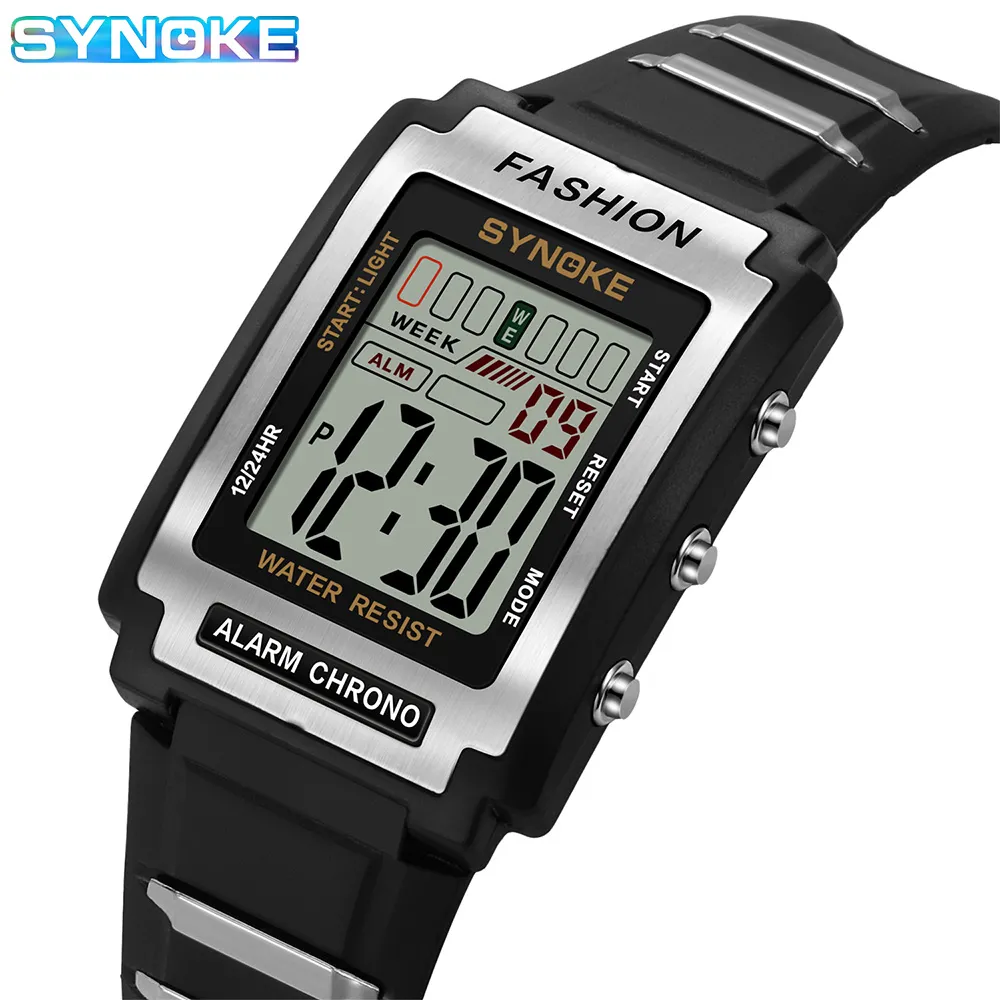 SYNOKE Men Rectangular Sports  – обзор и цена Vintage Alarm Clock