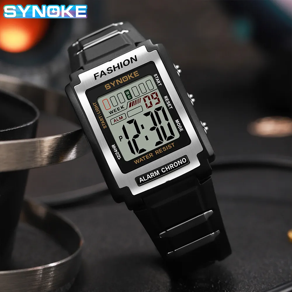 SYNOKE Men Rectangular Sports  – обзор и цена Vintage Alarm Clock