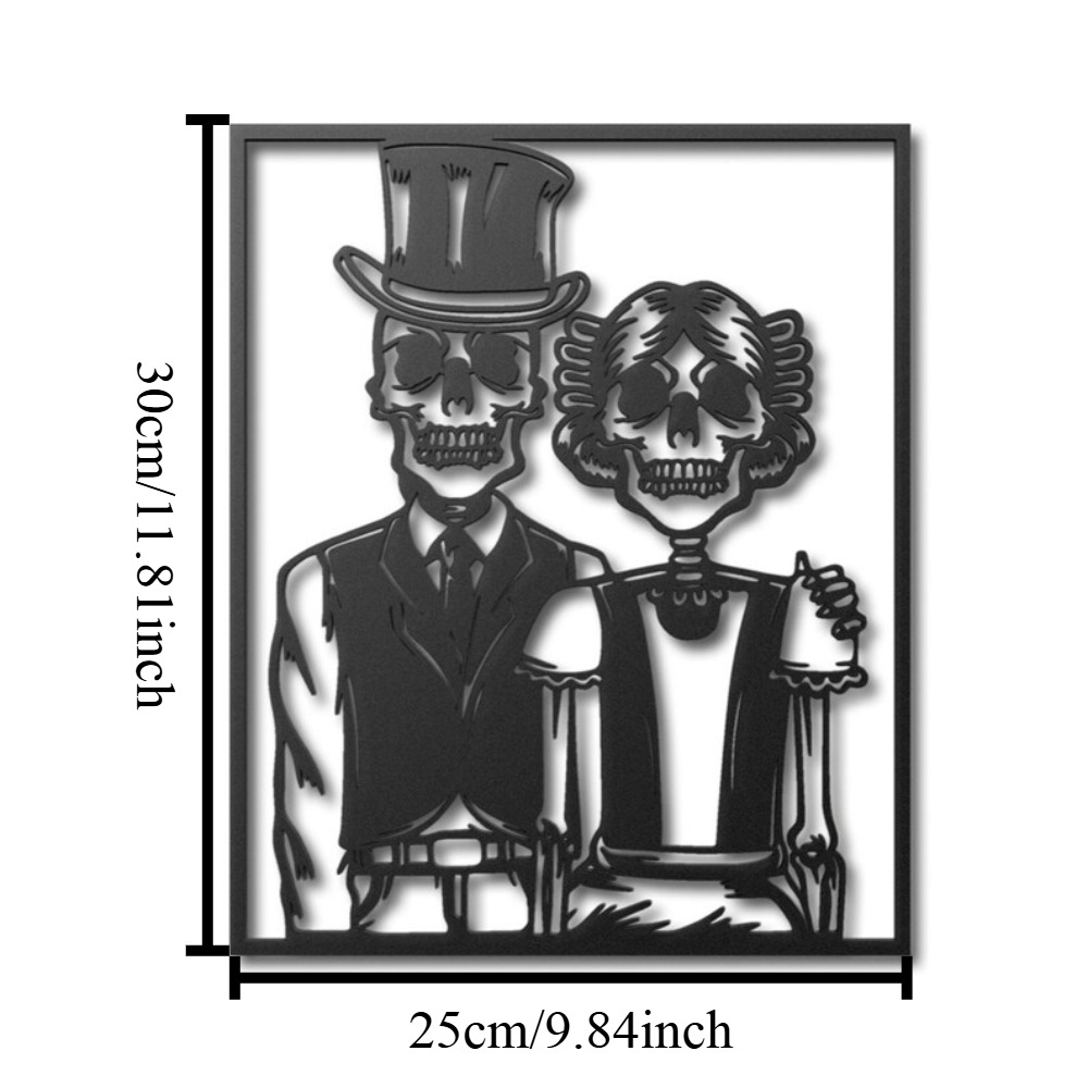 Gothic Skeleton Couple Metal W – обзор и цена Home Decor Gothic