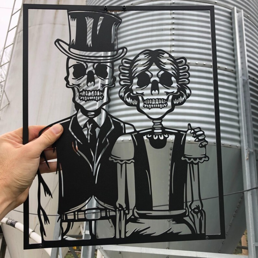 Gothic Skeleton Couple Metal W – обзор и цена Home Decor Gothic