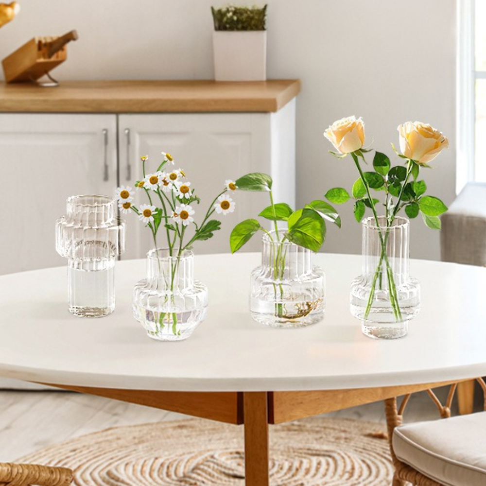 4pcs Creative Transparent Vase – обзор и цена Glass Vase Nordic