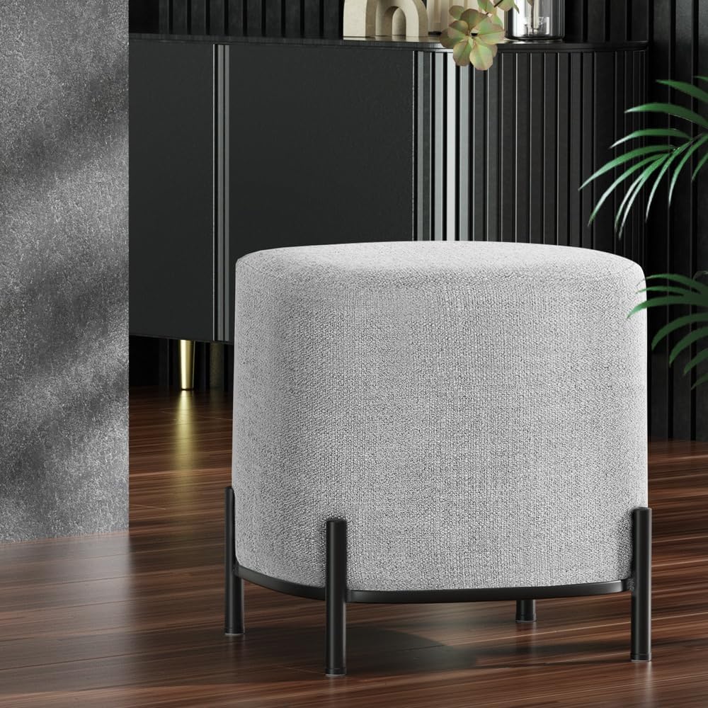 **/Ottoman, Round Footstool Lo – обзор и цена Vanity Home Decor