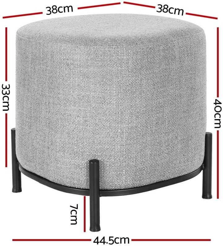 **/Ottoman, Round Footstool Lo – обзор и цена Vanity Home Decor