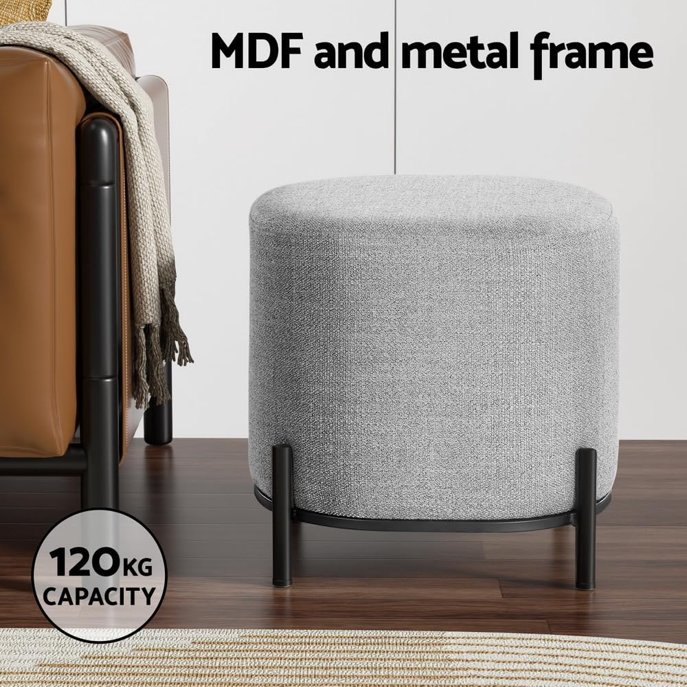 **/Ottoman, Round Footstool Lo – обзор и цена Vanity Home Decor