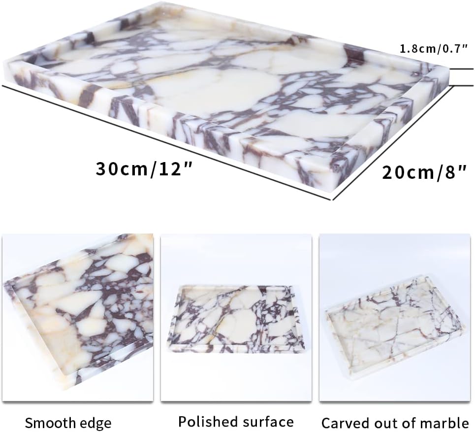 Natural Marble Vanity Tray - J – обзор и цена Vanity Home Decor