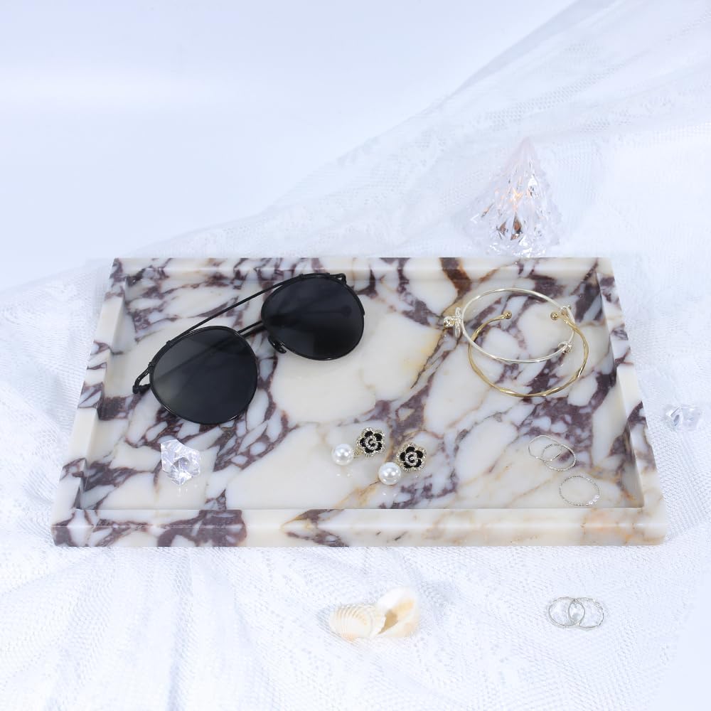 Natural Marble Vanity Tray - J – обзор и цена Vanity Home Decor