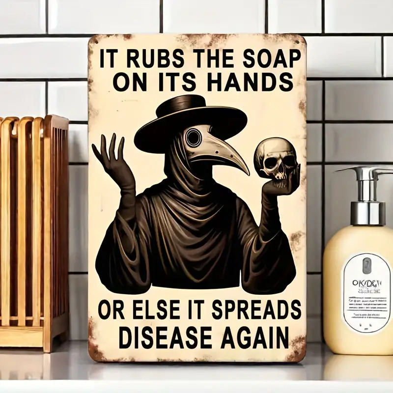 Vintage Hand Washing Reminder, – обзор и цена Home Decor Gothic