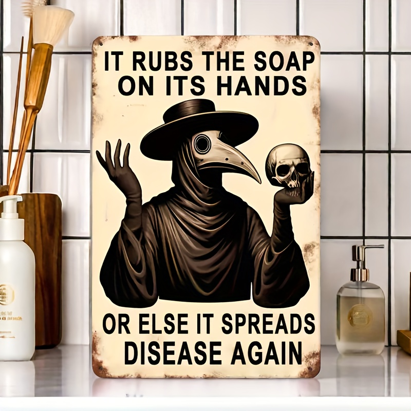 Vintage Hand Washing Reminder, – обзор и цена Home Decor Gothic