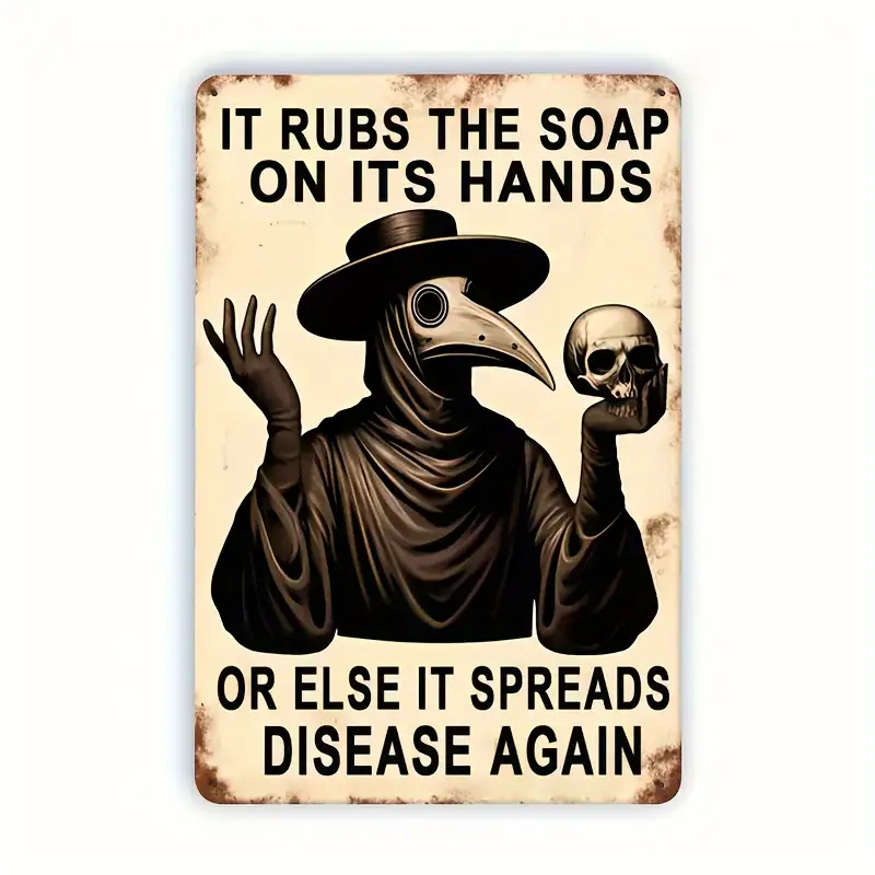 Vintage Hand Washing Reminder, – обзор и цена Home Decor Gothic