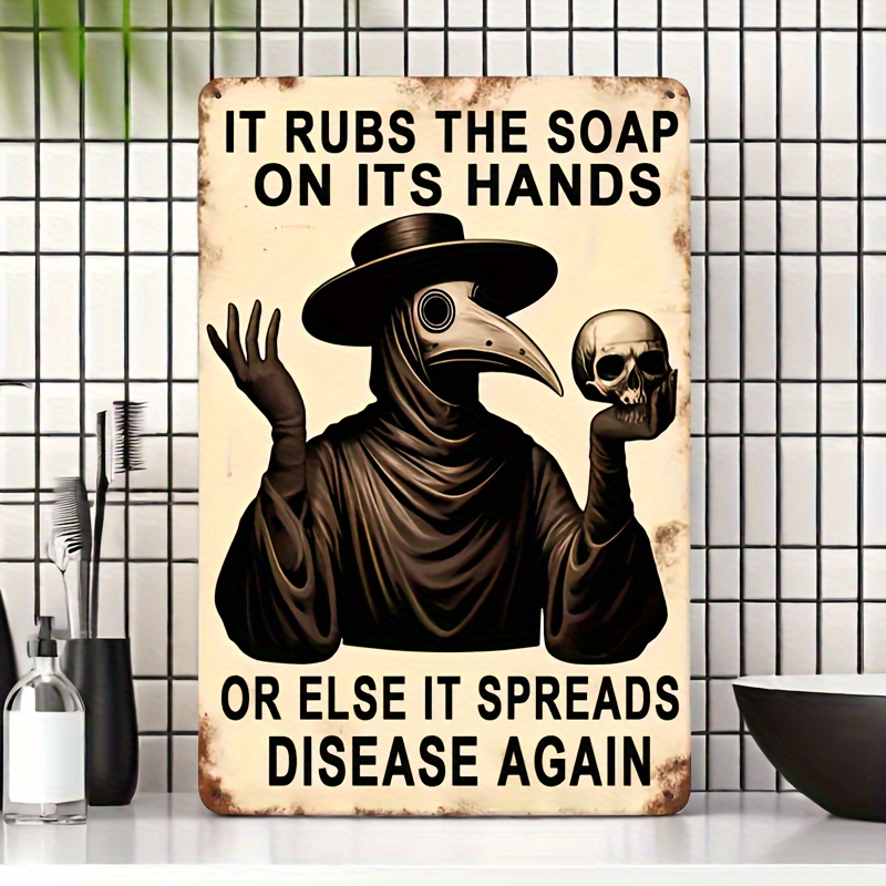 Vintage Hand Washing Reminder, – обзор и цена Home Decor Gothic