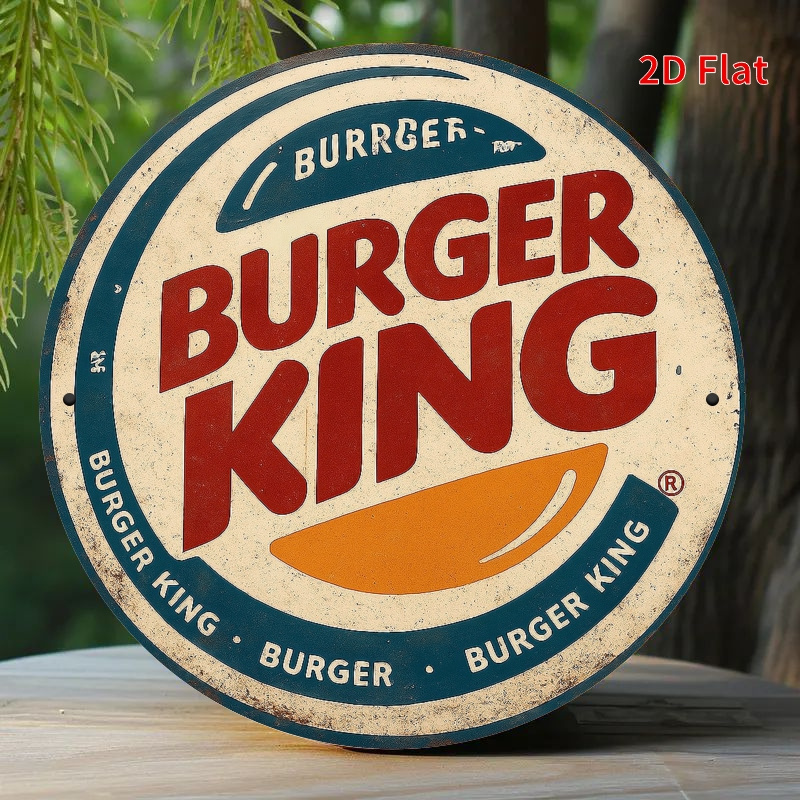 Burger King Retro wooden logo  – обзор и цена Home Decor Logo