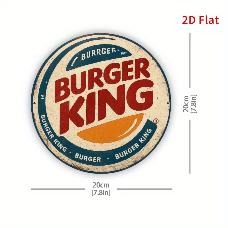 Burger King Retro wooden logo  – обзор и цена Home Decor Logo