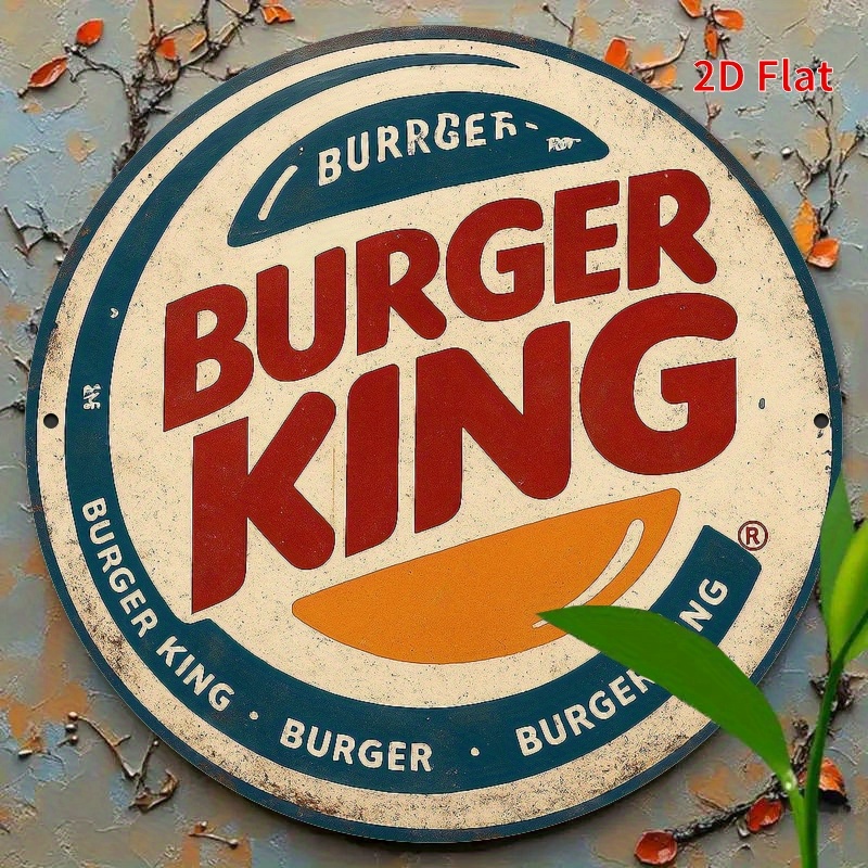 Burger King Retro wooden logo  – обзор и цена Home Decor Logo