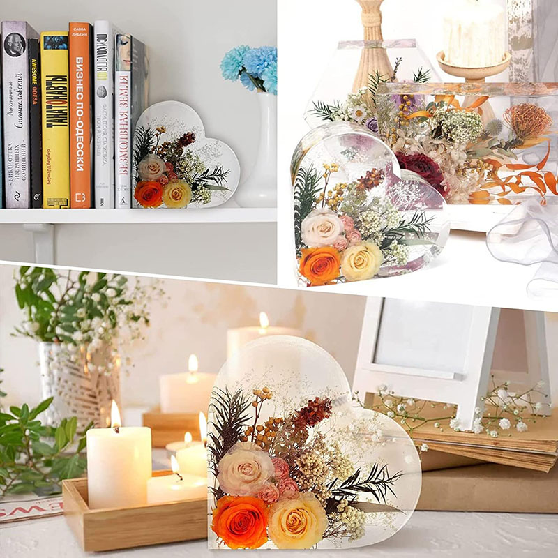 Large Heart Epoxy Resin Mold F – обзор и цена Dried Flower Bouquet