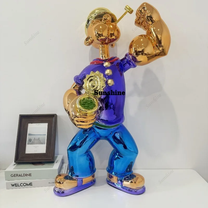 Electroplated Popeye Figurine  – обзор и цена Home Decor Modern Organic