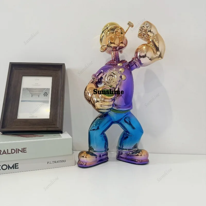 Electroplated Popeye Figurine  – обзор и цена Home Decor Modern Organic