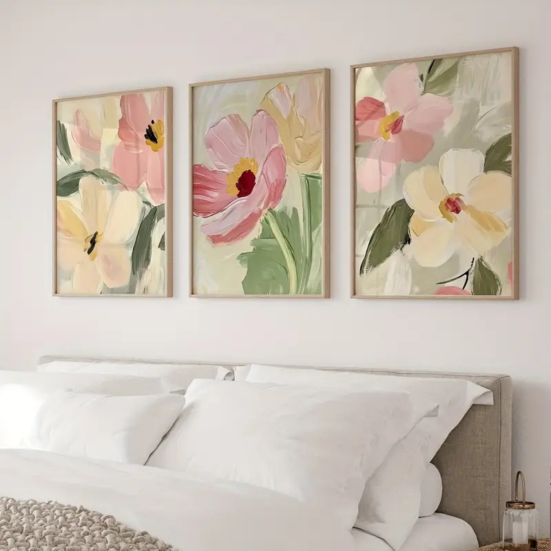 3pcs/Set Pastel Floral Canvas  – обзор и цена Home Decor Manufacturers